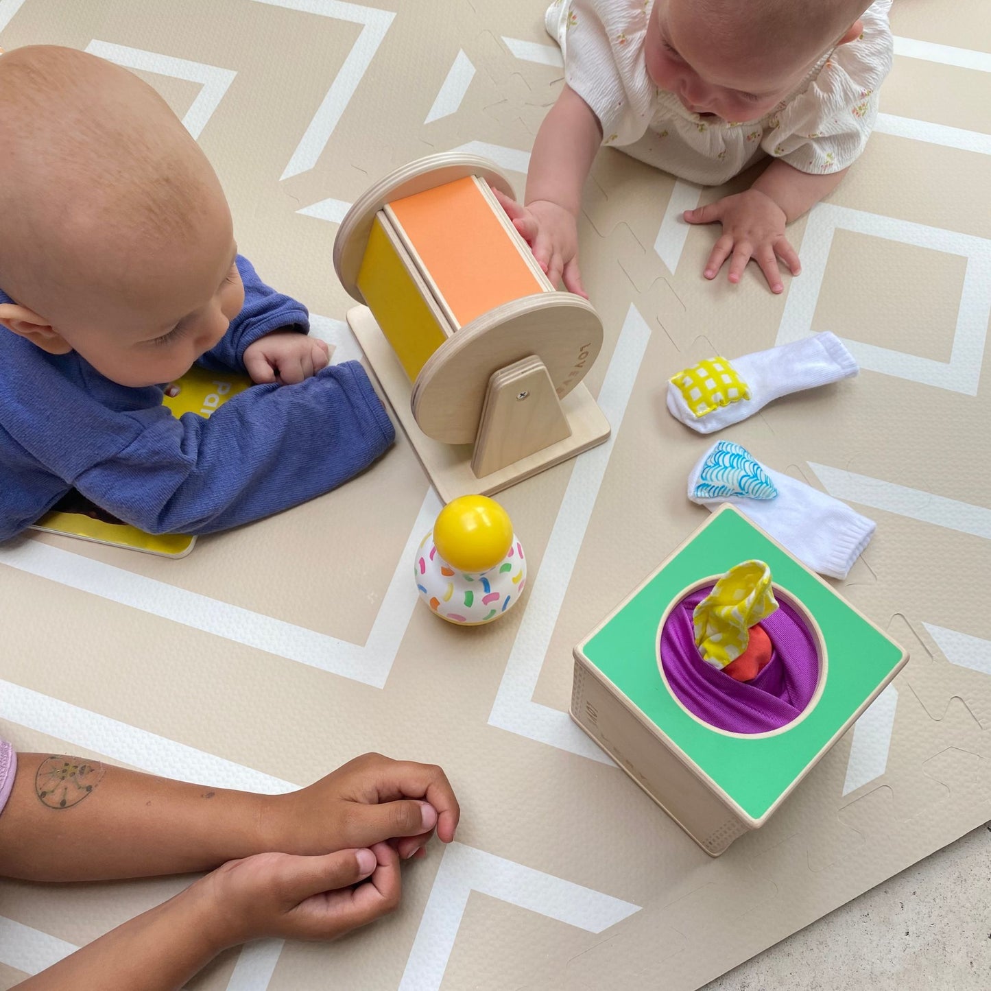 Modern Blocks - Desert sand - Play mat