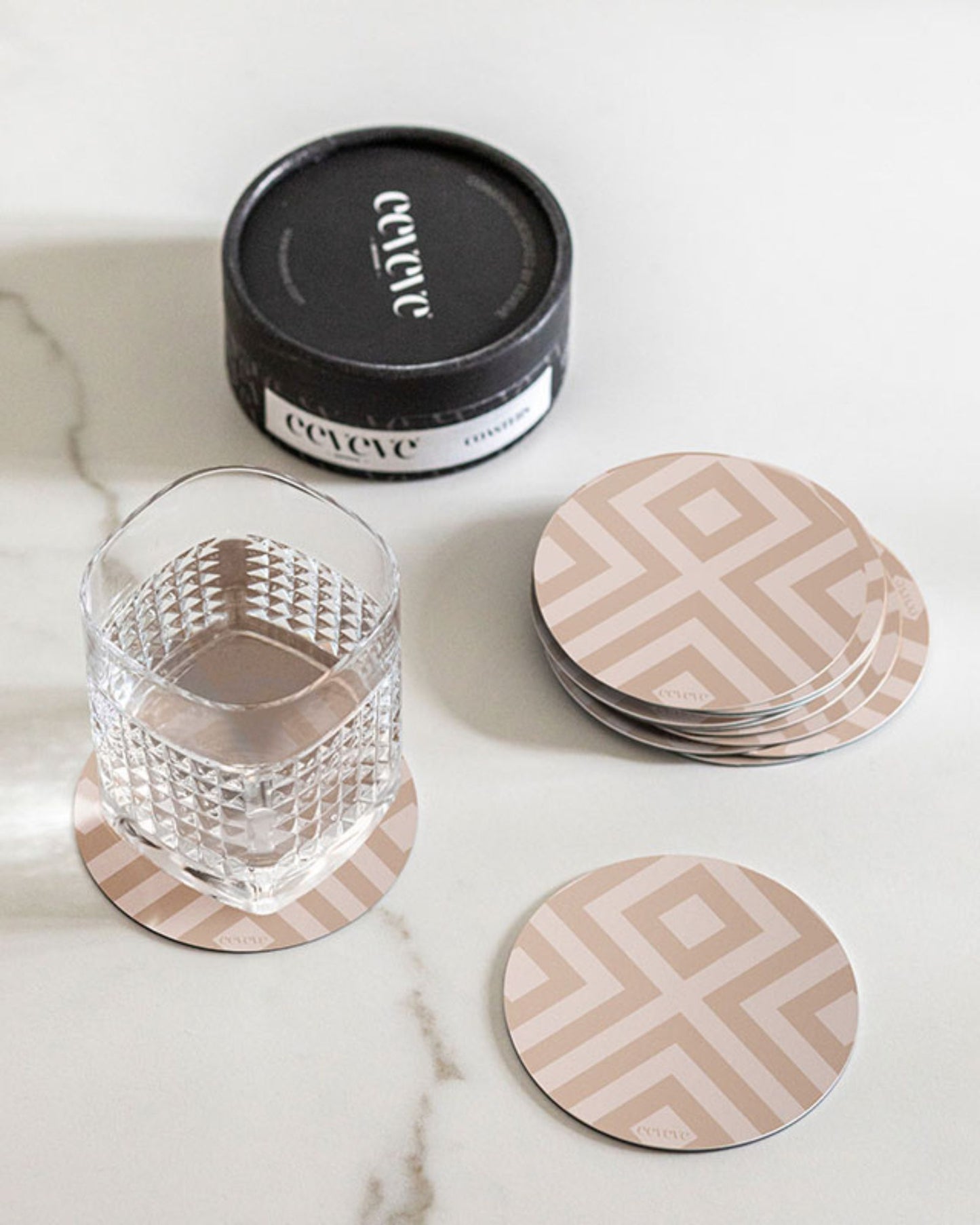 Modern Blocks - Desert sand - Coasters