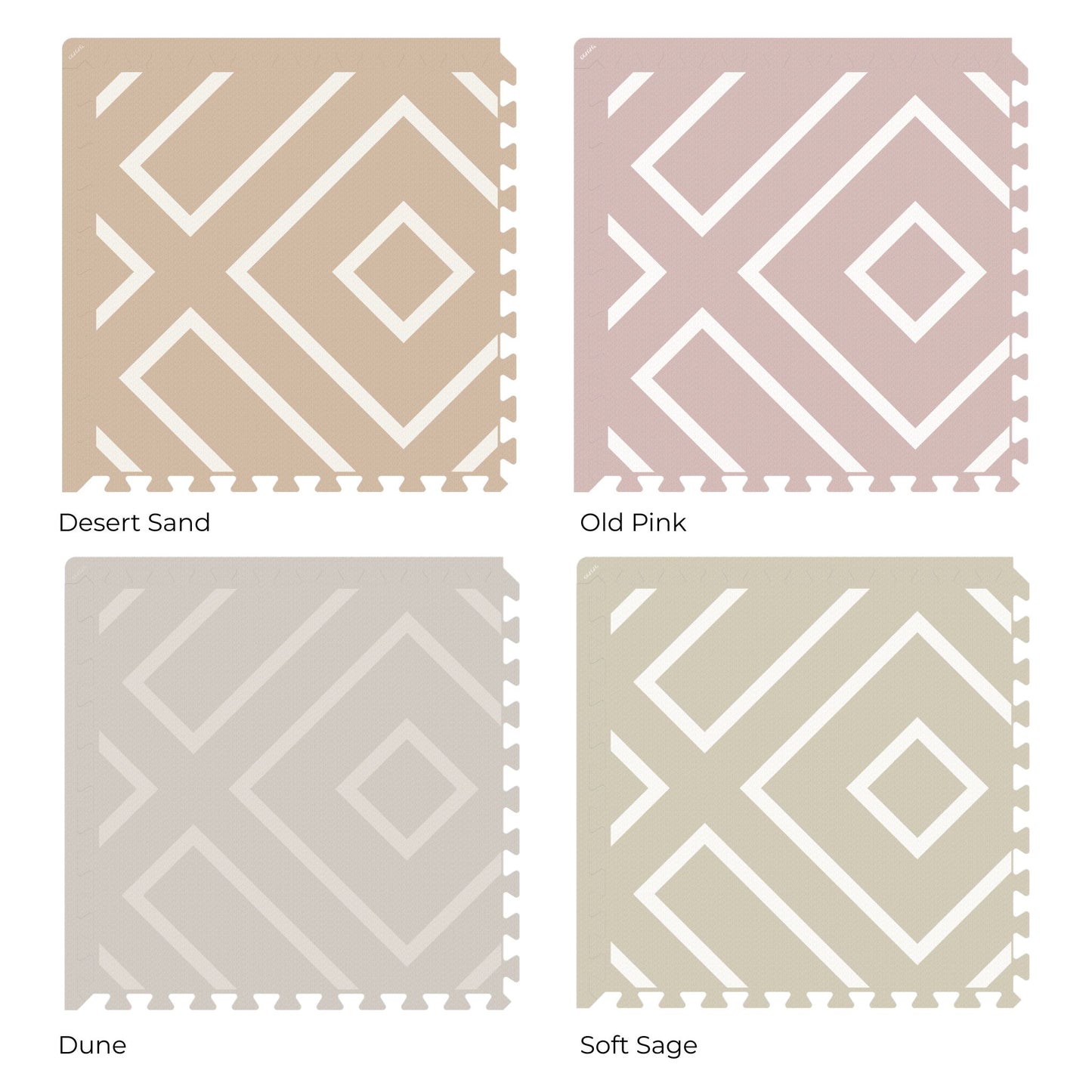 Modern Blocks - Soft Sage - Playmat