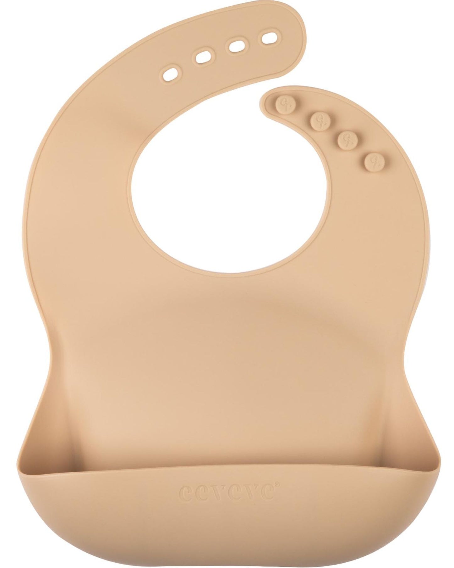 Mocha dark - Silicone bib