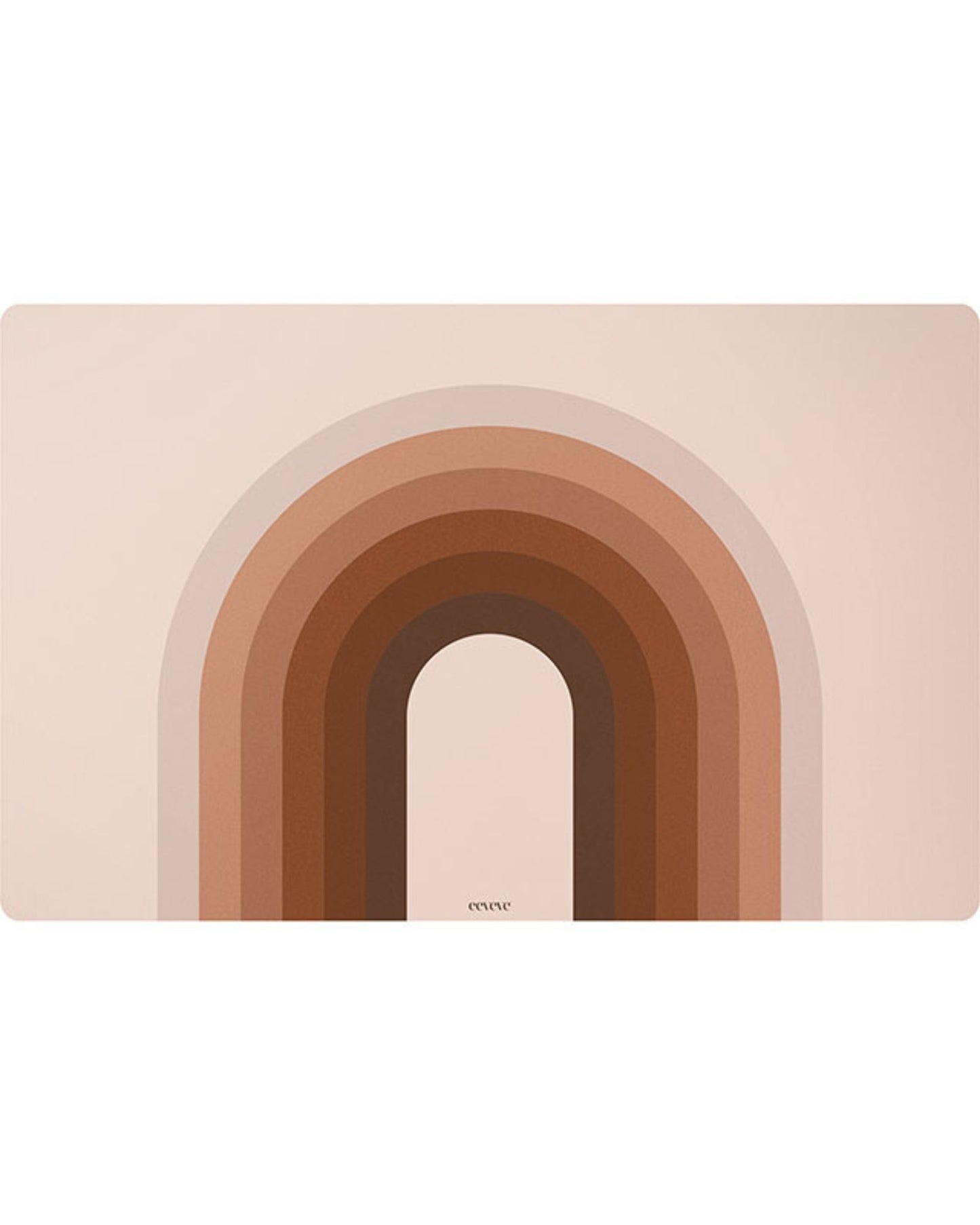 Retro-lines - brown - Deskmat