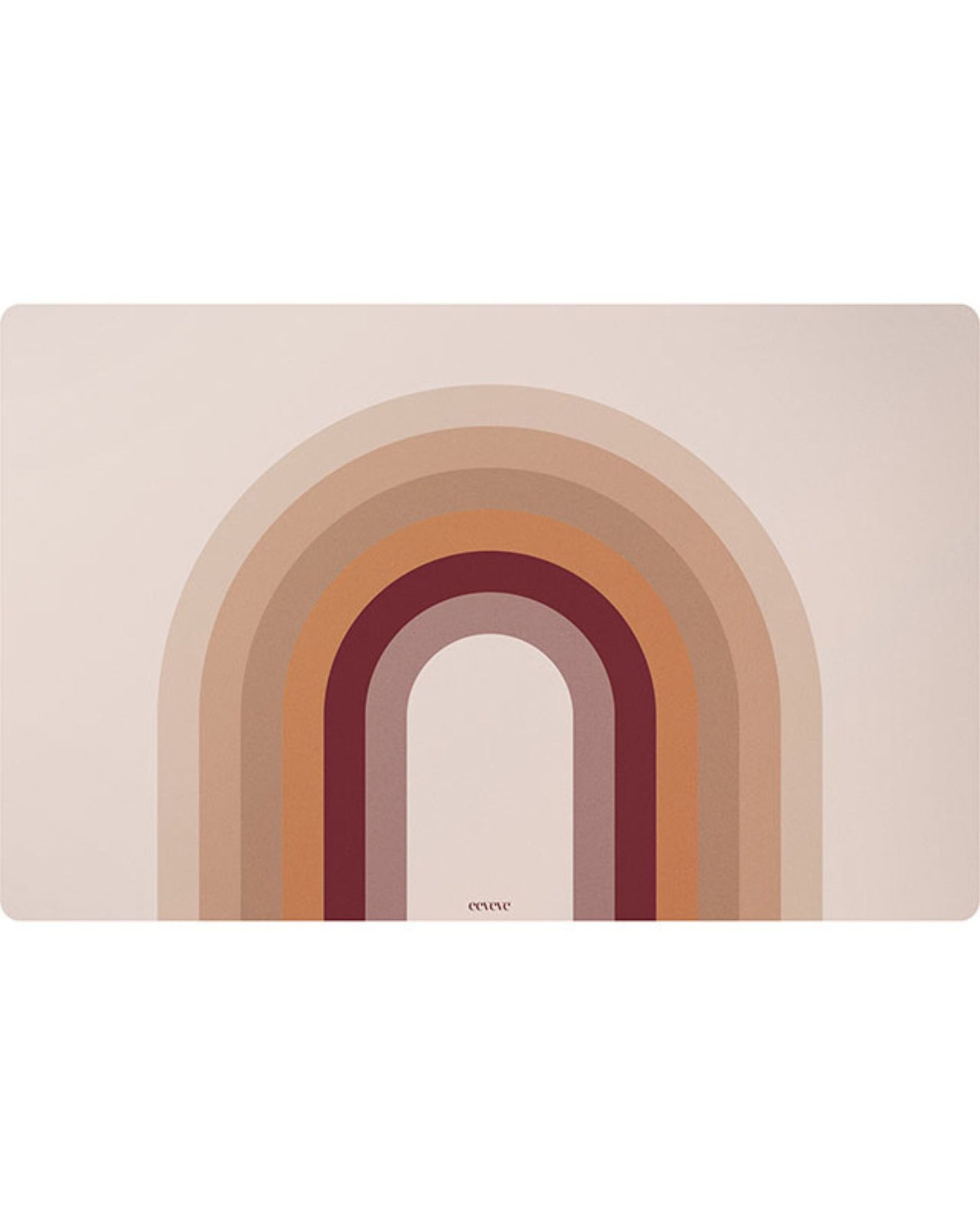 Retro-lines - peach - Deskmat