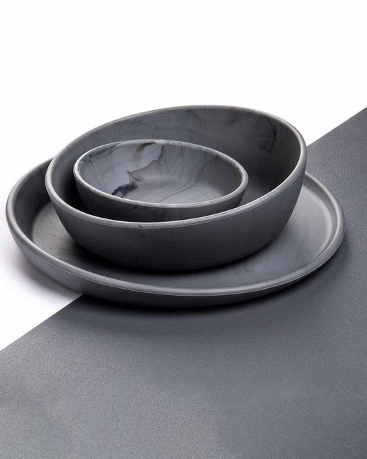 Marble Granite gray - Dinnerware set